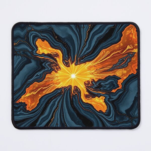 Item preview, Gold Starburst Dark Marble Crack designed and sold by IntelliMindDesigns.