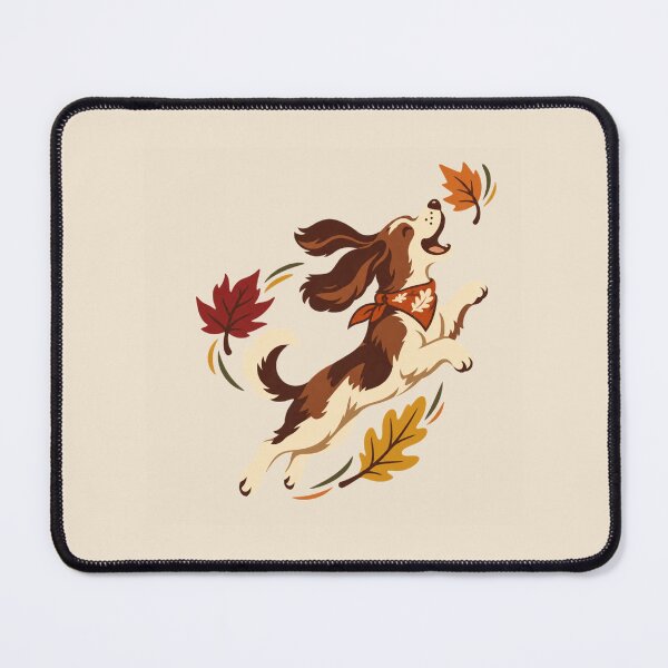 Item preview, Playful Autumn Dog – Leaf Chasing Fall Pet Graphic designed and sold by astersgraphics.