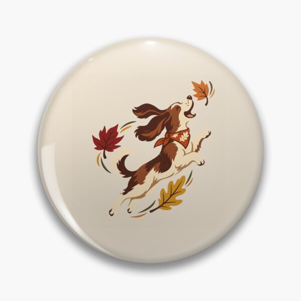 Item preview, Playful Autumn Dog – Leaf Chasing Fall Pet Graphic designed and sold by astersgraphics.