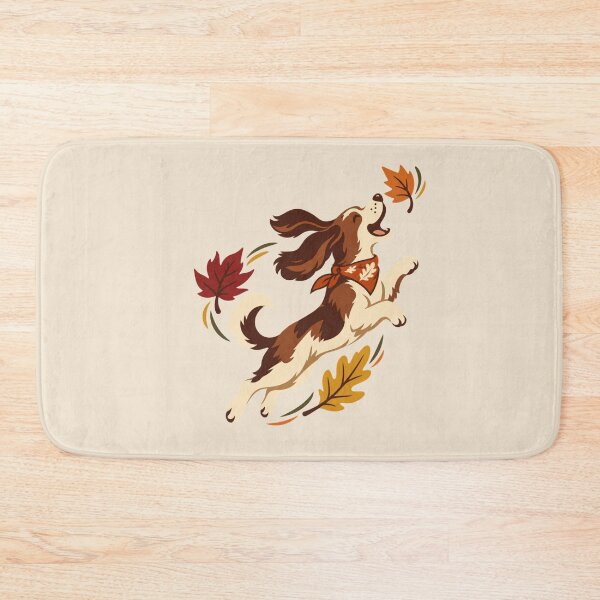 Item preview, Playful Autumn Dog – Leaf Chasing Fall Pet Graphic designed and sold by astersgraphics.