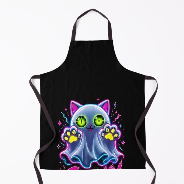 Item preview, Spooky Meow Cute Ghost Cat Kawaii Halloween designed and sold by Retro Whiskers.