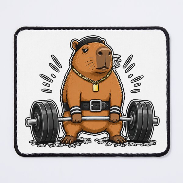 Item preview, Capybara Funny Fitness Capy Lover Gym designed and sold by WeirdlyMild.