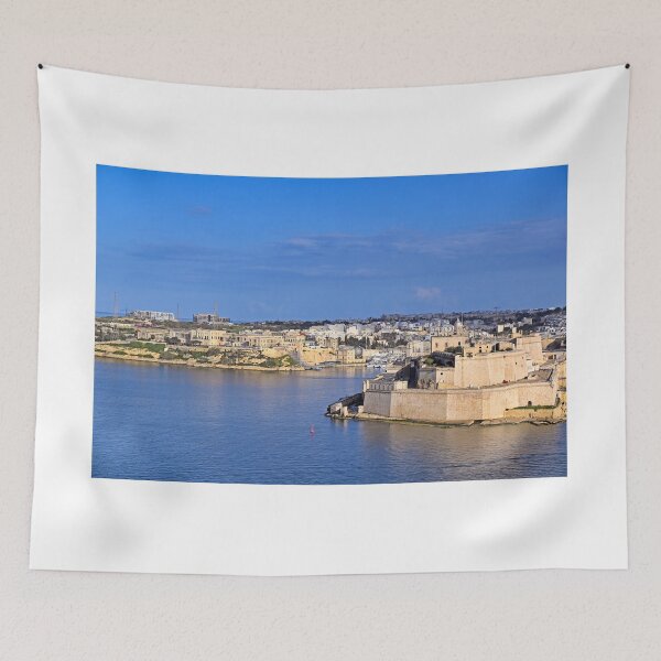Item preview, Panoramic View of Fort St. Angelo and Grand Harbour with Historic Skyline, Birgu, Malta designed and sold by goceris.