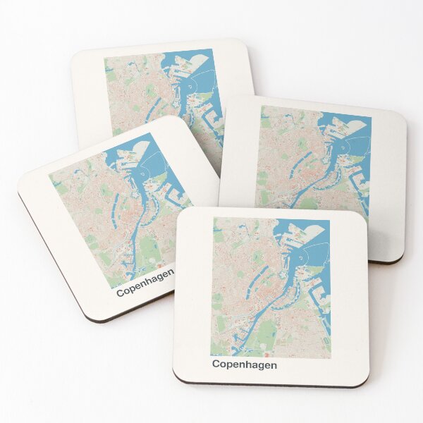 Item preview, Copenhagen Minimalistic Map Art designed and sold by MapsNerd.