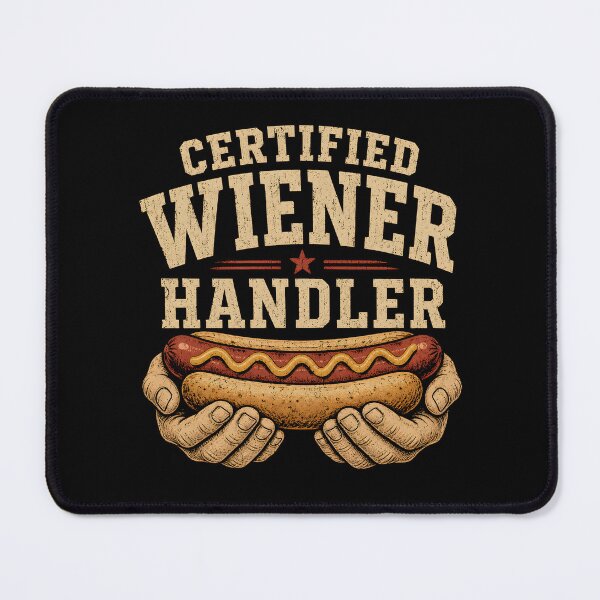 Item preview, Certified Wiener Handler Funny BBQ designed and sold by Animavera.