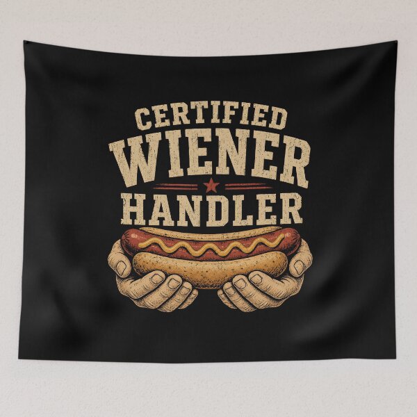 Item preview, Certified Wiener Handler Funny BBQ designed and sold by Animavera.