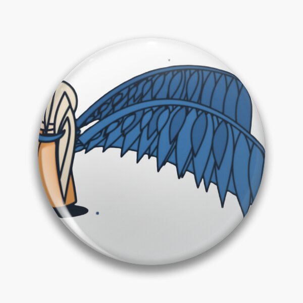 Item preview, Blue Feather Wing Nomad Figure Streetwear Art designed and sold by Lwnotag.