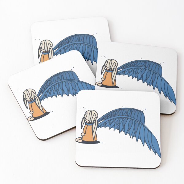 Item preview, Blue Feather Wing Nomad Figure Streetwear Art designed and sold by Lwnotag.