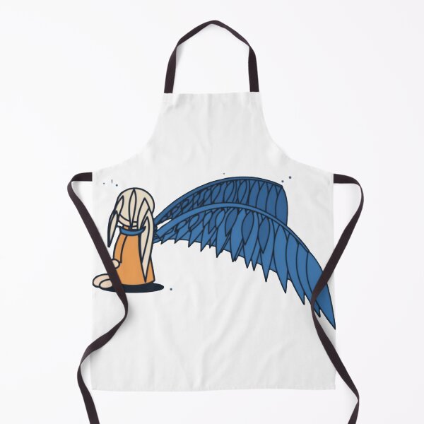 Item preview, Blue Feather Wing Nomad Figure Streetwear Art designed and sold by Lwnotag.