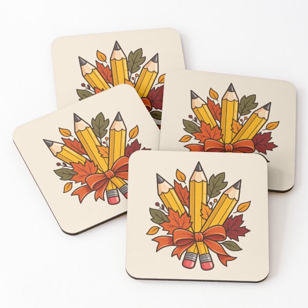 Item preview, Autumn Teacher Gift – Fall Pencils and Leaves Classroom Design designed and sold by astersgraphics.