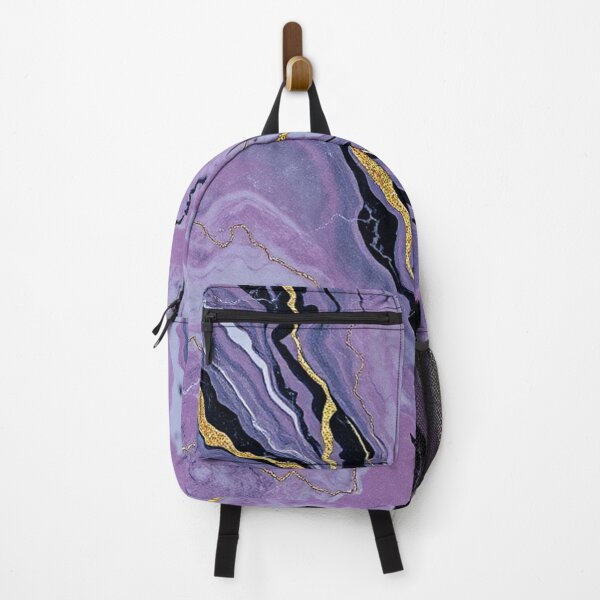 Item preview, Lavender Black Gold Vein Marble designed and sold by IntelliMindDesigns.