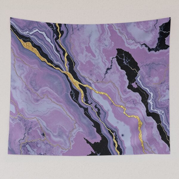 Item preview, Lavender Black Gold Vein Marble designed and sold by IntelliMindDesigns.