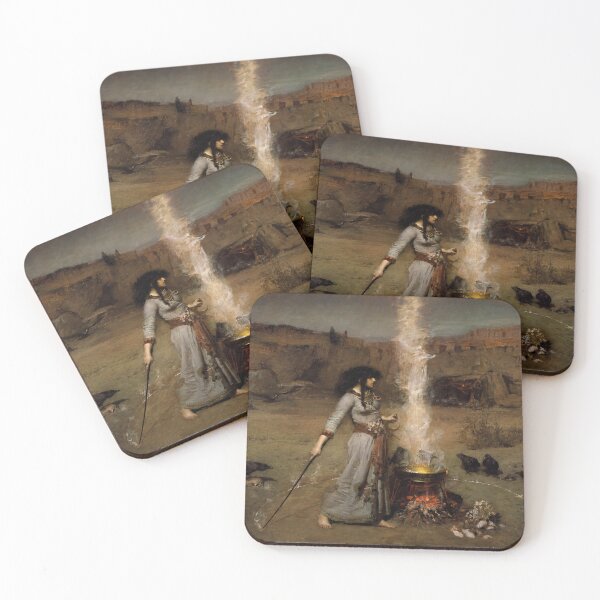 Item preview, Witch Wall Art, The Magic Circle Print, Vintage Fantasy Art, John William Waterhouse designed and sold by RickE.