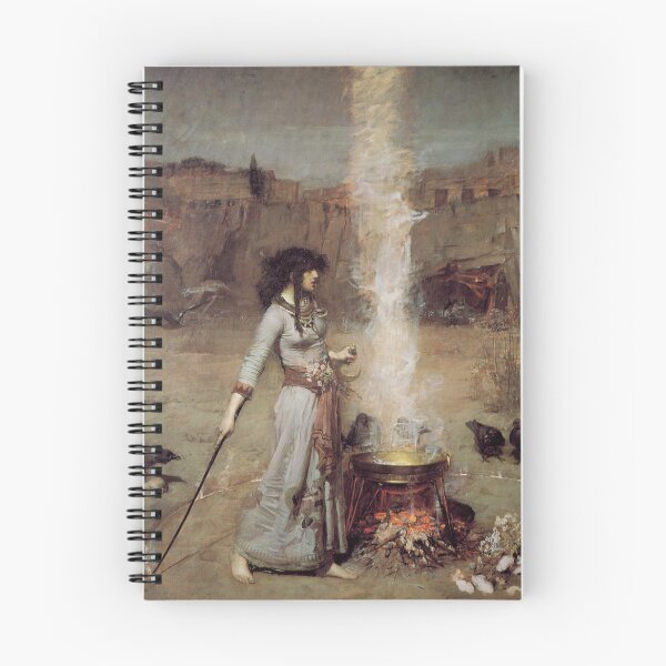 Item preview, Witch Wall Art, The Magic Circle Print, Vintage Fantasy Art, John William Waterhouse designed and sold by RickE.