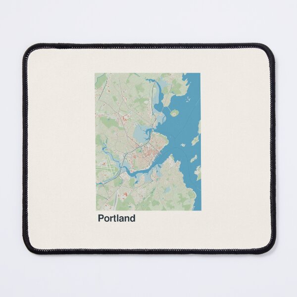 Item preview, Portland, Maine Minimalistic Map Art designed and sold by MapsNerd.