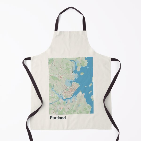 Item preview, Portland, Maine Minimalistic Map Art designed and sold by MapsNerd.