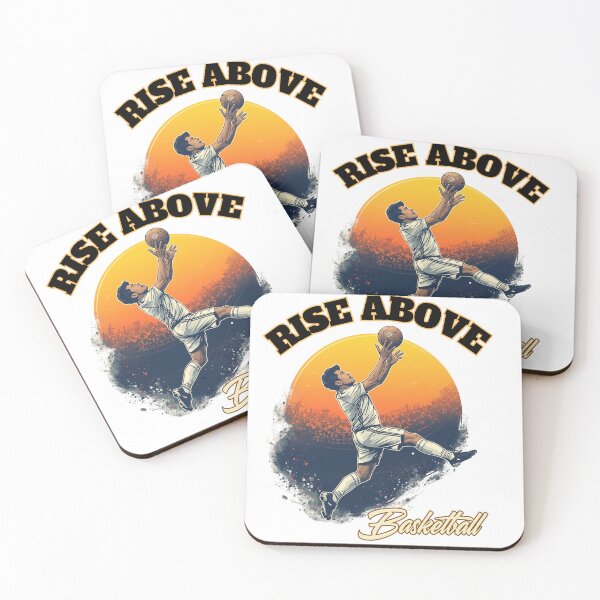 Item preview, Rise Above Basketball Shirt – Inspirational Basketball T-Shirt for Players & Fans designed and sold by ZrnzoDesign.