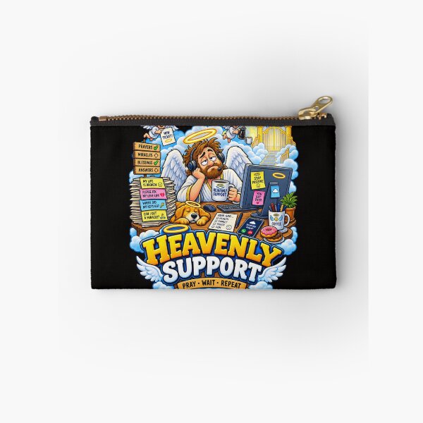 Item preview, Heavenly Support Funny Angel Cartoon designed and sold by BluntLines.