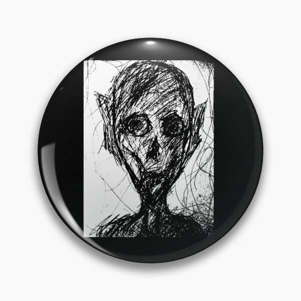 Item preview, Dark Creature Sketch Blackwork Art designed and sold by NocturnalVault.