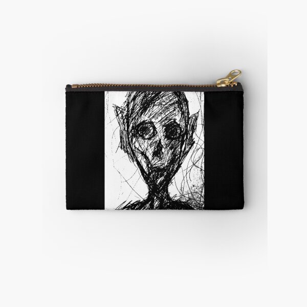 Item preview, Dark Creature Sketch Blackwork Art designed and sold by NocturnalVault.