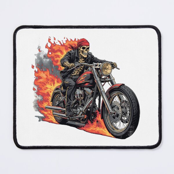 Item preview, Skeleton Biker Motorcycle Flame designed and sold by muhammadkhafidh.