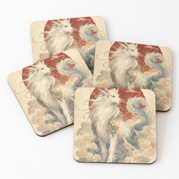 Item preview, Mystical Hakutaku Yokai Woodblock designed and sold by Ocelot-T.