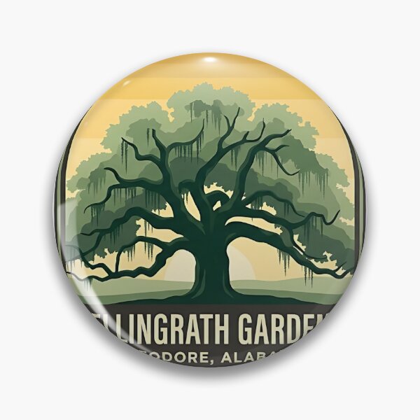 Item preview, Bellingrath Gardens Live Oak Vintage Travel Badge Sticker designed and sold by DetourDgn.
