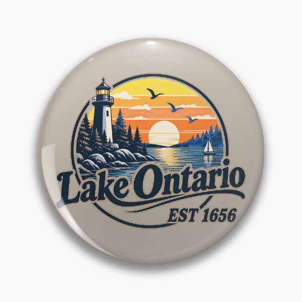 Item preview, Retro Sunset Great Lakes Lake Ontario  designed and sold by gear-posters.