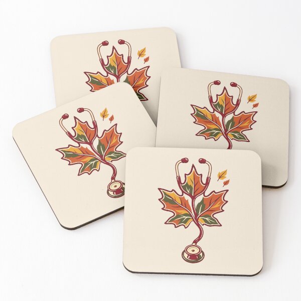 Item preview, Autumn Nurse Gift – Fall Stethoscope and Leaves Design designed and sold by astersgraphics.