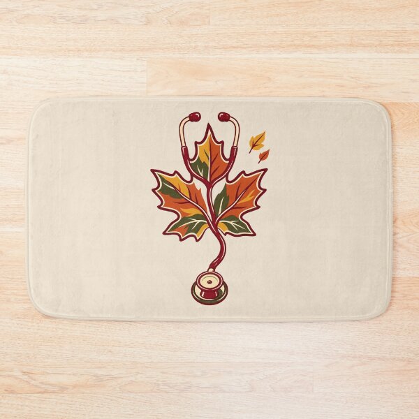 Item preview, Autumn Nurse Gift – Fall Stethoscope and Leaves Design designed and sold by astersgraphics.