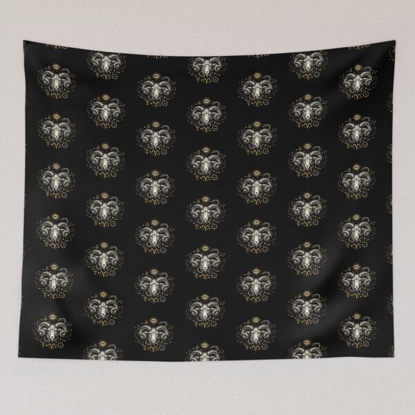 Item preview, Aries zodiac sticker - "Dark Academia" graphic style designed and sold by Dany and Dom.