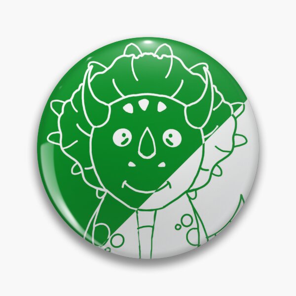 Item preview, Green Dinosaur - Two-Tone Contrast designed and sold by LeRefugedEden.