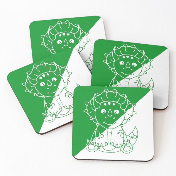 Item preview, Green Dinosaur - Two-Tone Contrast designed and sold by LeRefugedEden.