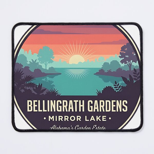 Item preview, Bellingrath Gardens Mirror Lake Circle Badge Sticker designed and sold by DetourDgn.