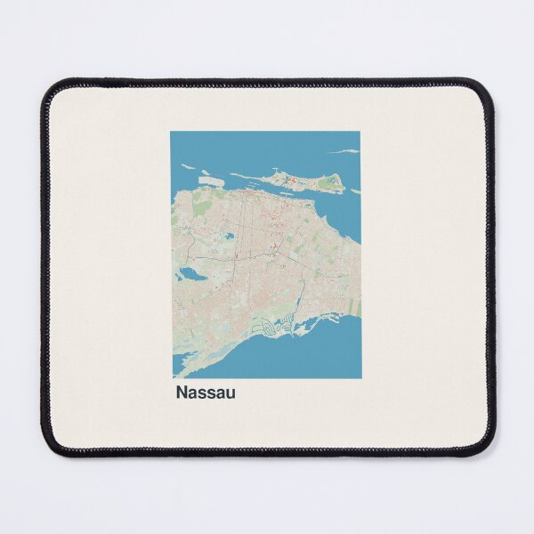 Item preview, Nassau Minimalistic Map Art designed and sold by MapsNerd.