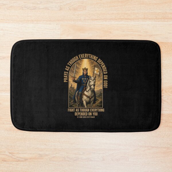 Item preview, Saint Louis IX | Pray & Fight designed and sold by Christian by Grace.