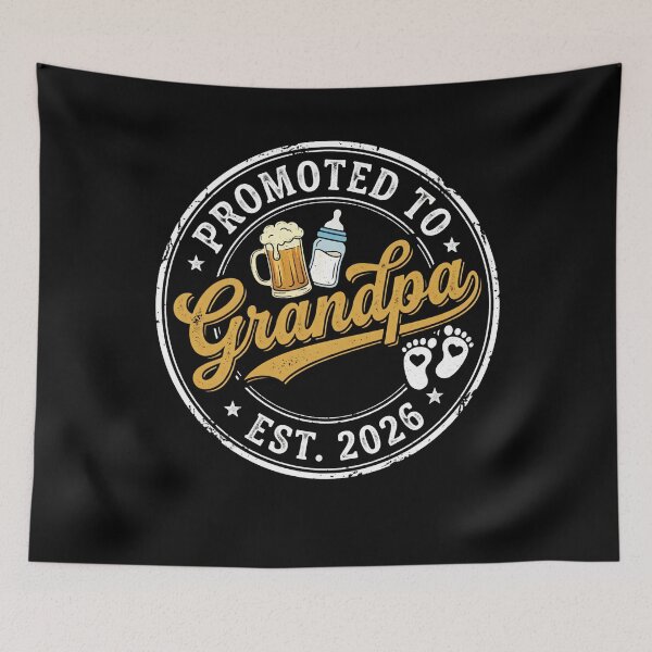 Item preview, Promoted To Grandpa Est. 2026 New Grandfather Grandparent Announcement  designed and sold by w66aboo.
