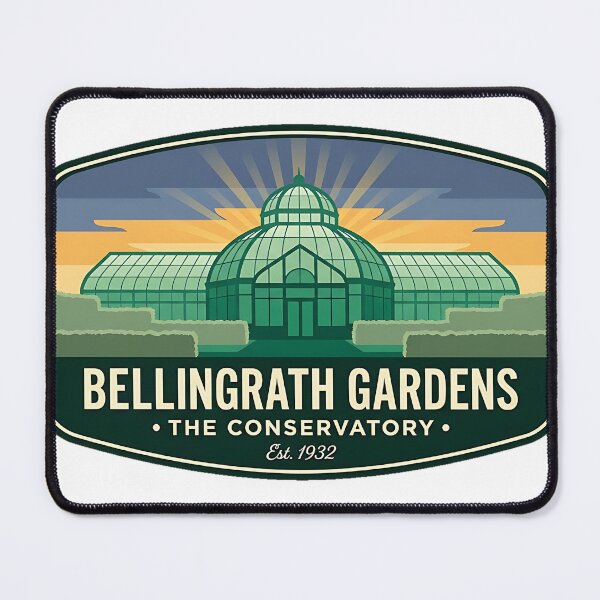 Item preview, Bellingrath Gardens Conservatory Vintage Badge Sticker designed and sold by DetourDgn.