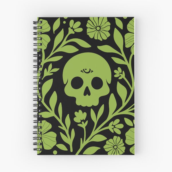 Item preview, Poison Green Third Eye Skull Botanical designed and sold by imaniko.
