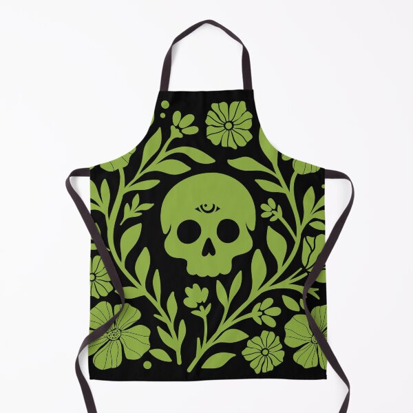 Item preview, Poison Green Third Eye Skull Botanical designed and sold by imaniko.