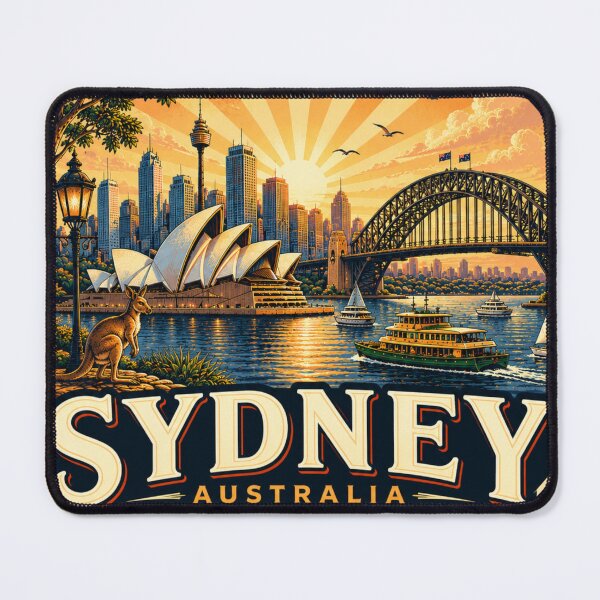 Item preview, Sydney Vintage Travel Badge designed and sold by timiparkerart.