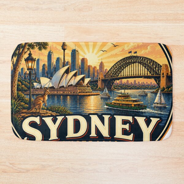 Item preview, Sydney Vintage Travel Badge designed and sold by timiparkerart.