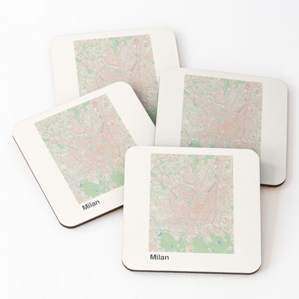 Item preview, Milan Minimalistic Map Art designed and sold by MapsNerd.