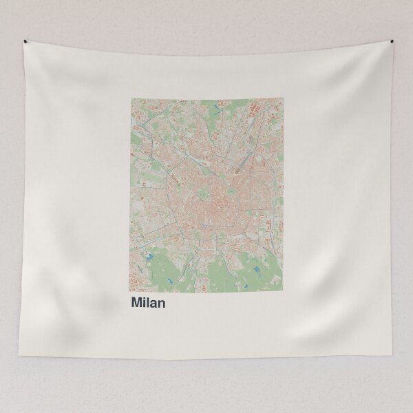 Item preview, Milan Minimalistic Map Art designed and sold by MapsNerd.
