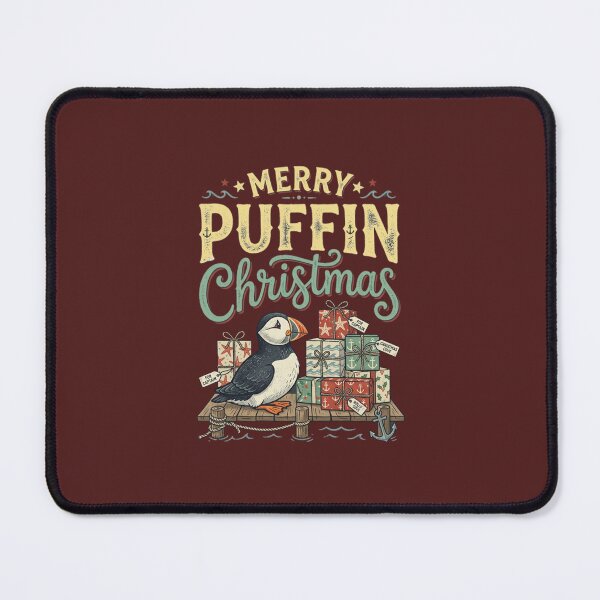 Item preview, Merry Puffin Christmas Nautical Holiday designed and sold by PunchDrop.