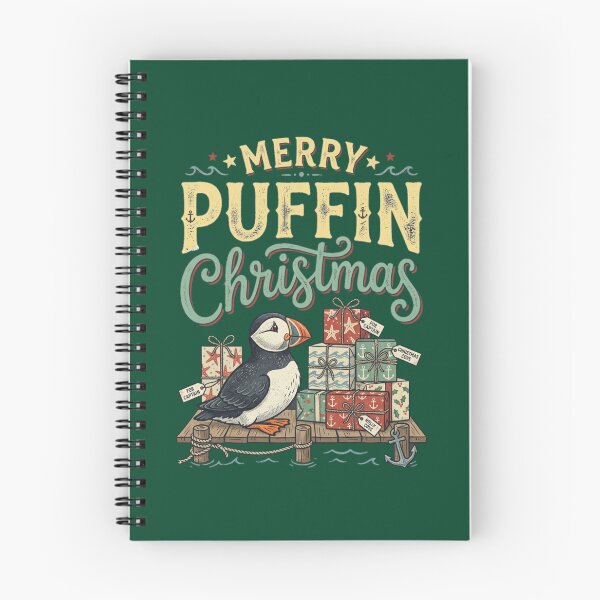Item preview, Merry Puffin Christmas Nautical Holiday designed and sold by PunchDrop.