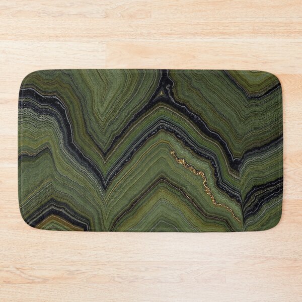 Item preview, Forest Green Chevron Onyx Bands designed and sold by IntelliMindDesigns.