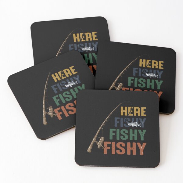 Item preview, Here Fishy Fishy Fishy - Funny Retro Fishing designed and sold by Shopeon Designs.