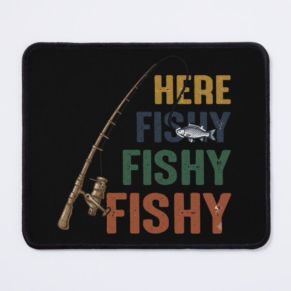 Item preview, Here Fishy Fishy Fishy - Funny Retro Fishing designed and sold by Shopeon Designs.