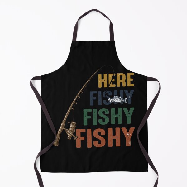 Item preview, Here Fishy Fishy Fishy - Funny Retro Fishing designed and sold by Shopeon Designs.